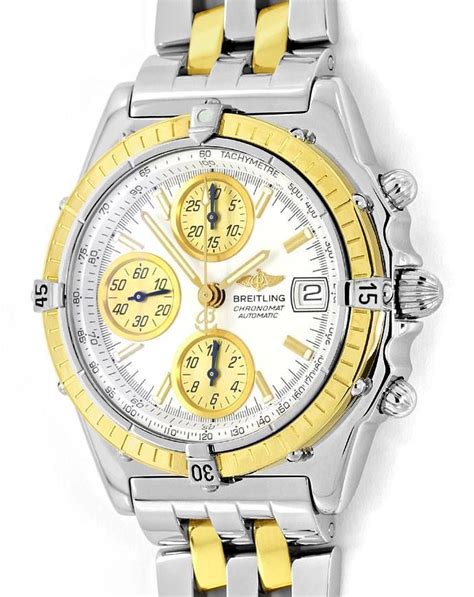 breitling chronomat hr stahl gold pilot band neuzustand|breitling links for sale.